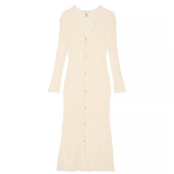 Victoria's Secret Cream Ribbed Dress - Picture 3 of 5